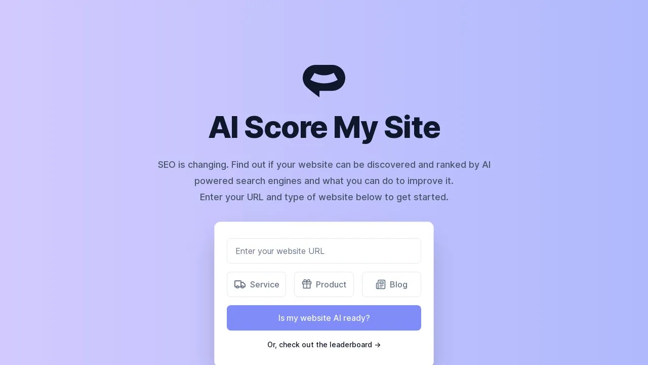 AI Score My Site BestofAI